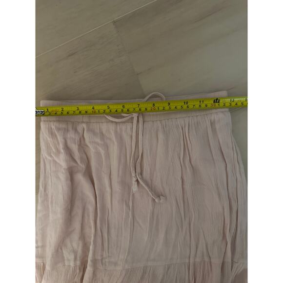 Lost + Wander Light Pink Boho Maxi Skirt | Coastal Cowgirl Romantic Core M - Picture 5 of 6